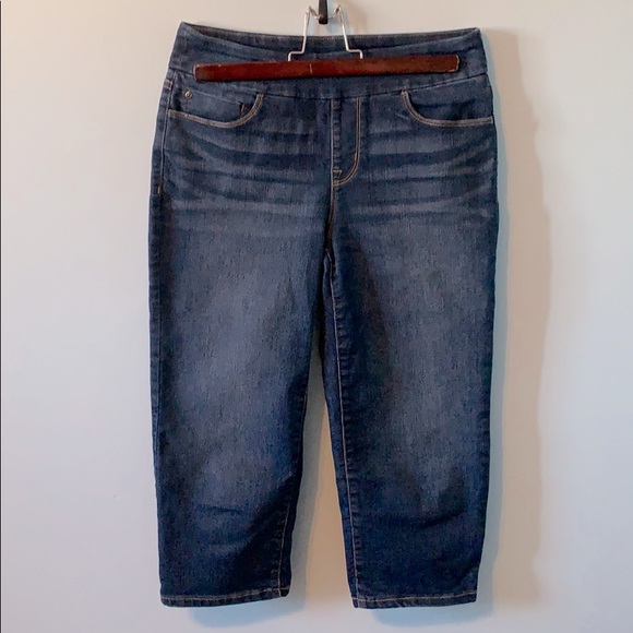 Pull On Jean Capris - Picture 1 of 4